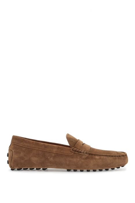 tod's mocassino gommino in pelle noce chiaro
