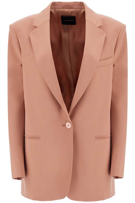 the andamane blazer sintetico rosa scuro elegante monopetto