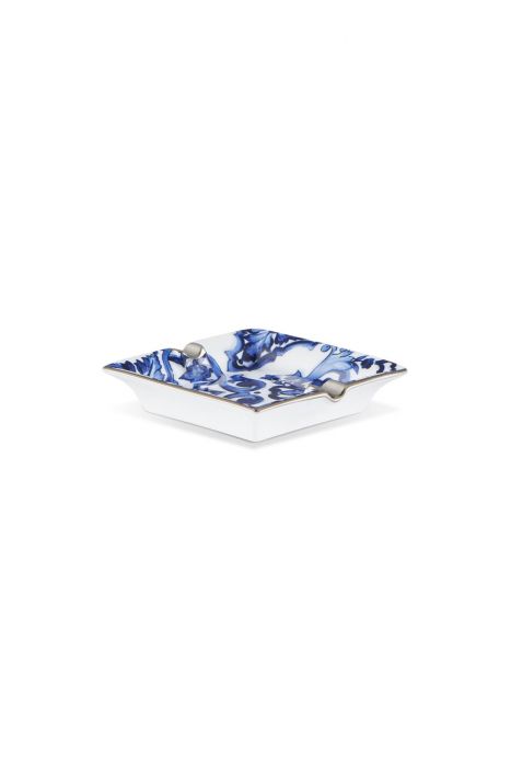 dolce & gabbana posacenere 10 x 10 cm - blu mediterraneo
