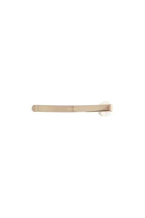 jimmy choo extended white gold metal hair clip