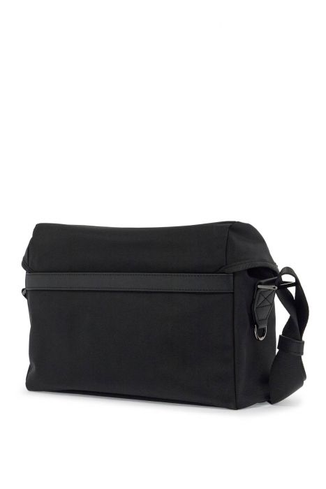 dsquared2 black shoulder bag in polyamide with spacious compartment