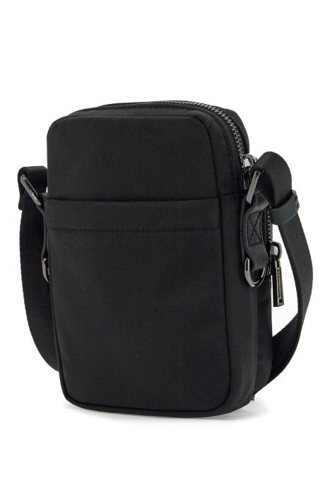 dsquared2 black minimalist crossbody bag in polyamide