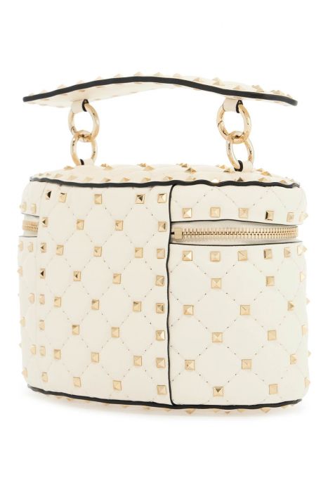 valentino garavani light ivory leather cylinder bag with chain