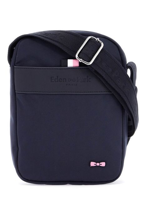 eden park borsa a tracolla uomo blu marino con zip e tasca frontale per lavoro