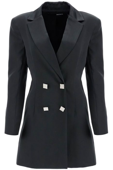 rotate satin blazer mini dress with