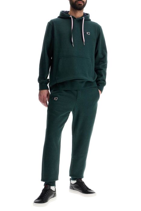 eden park dark green loose fit zip hoodie