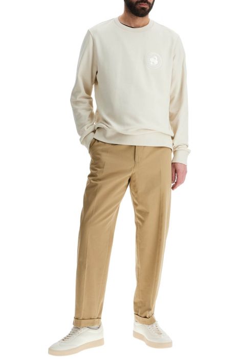 boss white loose fit long sleeve sweatshirt c-sharpi 08