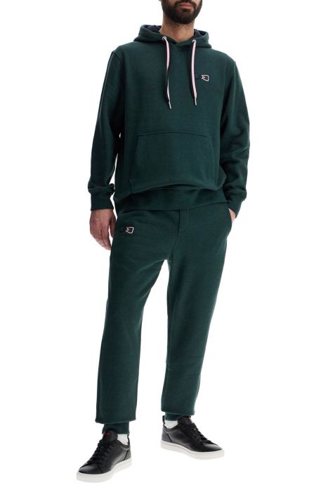 eden park dark green high-waisted regular fit jogging pants
