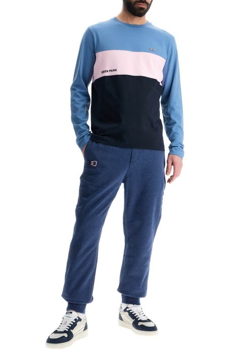 eden park slim fit dark blue cotton jogging pants