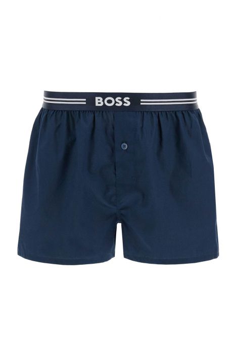 boss men's boxer 3 pairs dark blue cotton