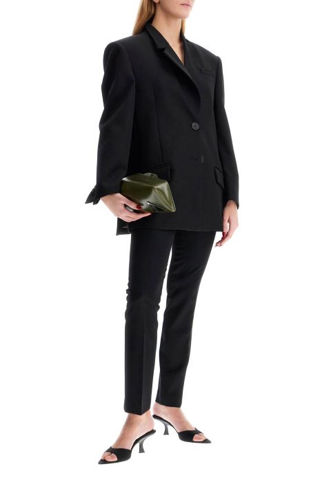 the attico woolen cigarette pants for women