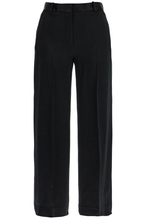 toteme high-waisted loose black pants with side openings